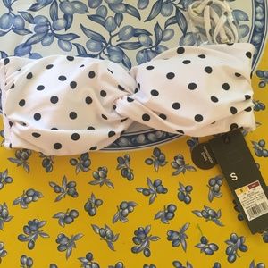 Itsy Bitsy Teeny Weeny White and Polka Dot Bikini!